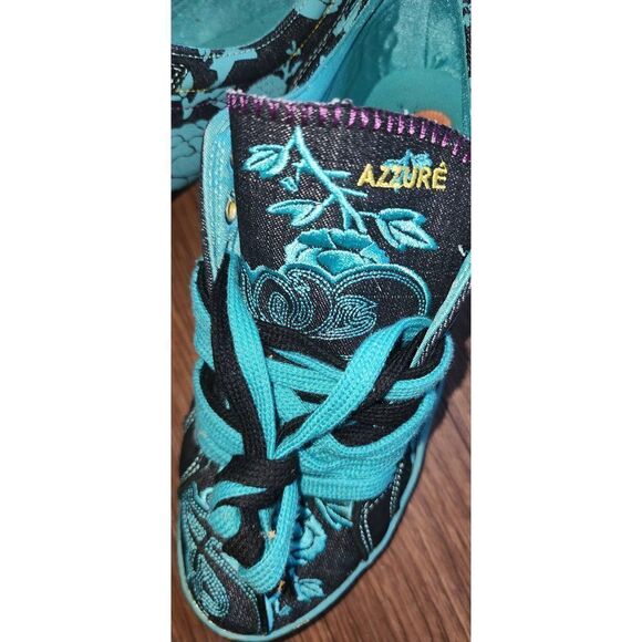 Azzure Denim Tyra Low Top Sneakers - Picture 3 of 8